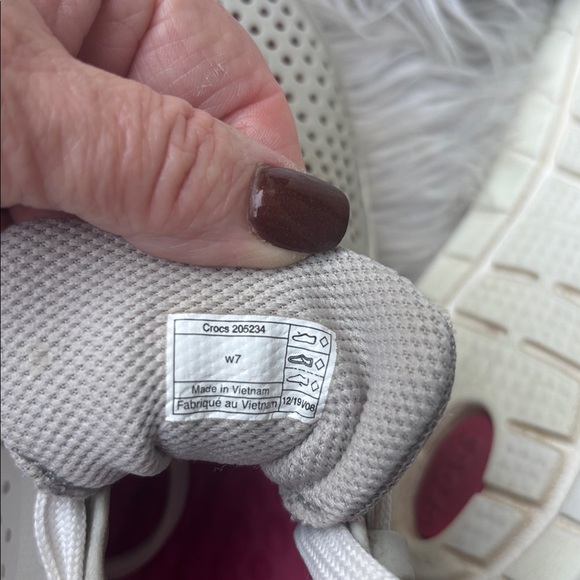 Crocs LiteRide Gray 360 Pacer Sneakers Athletic Lace Up Women’s Size 7 - Picture 7 of 8